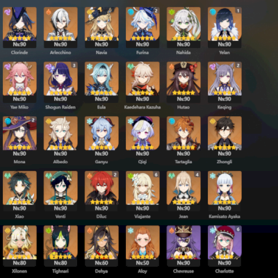 [Lvl 60] Criada no lançamento: Raiden C3, Furina C2 e Yelan C1 Star Rail lv70