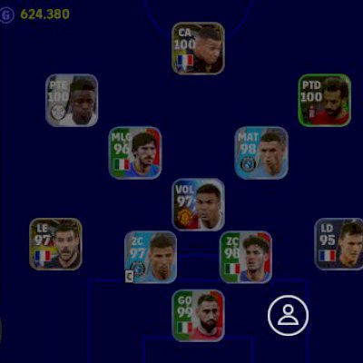 Conta Efootball Mobile com várias cartas raras