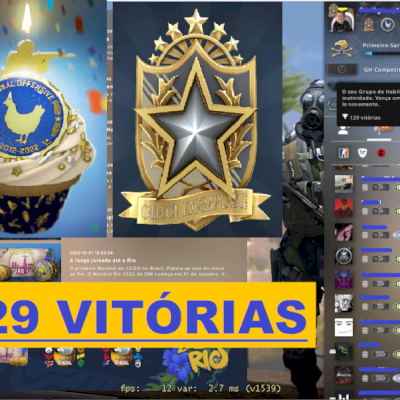 Conta CSGO Prime / Com GTA V / Level 21 Steam / Medalha 2022 / Lvl 5 GC