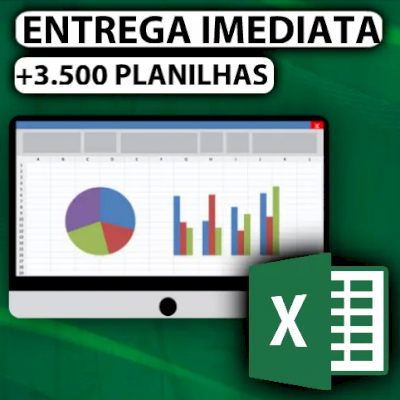SUPER PACK + de 3500 PLANILHAS de Excel Editáveis - Entrega Automática!