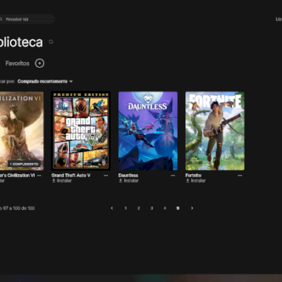 Conta epic games com 97 jogos 