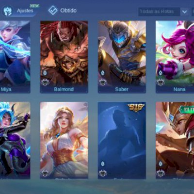 CONTA MOBILE LEGENDS COM MAIS DE 25 HERÓIS 