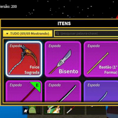 conta blox fruit LVL MAX COM FOICE SAGRADA E MUITOS ITENS RAROS 