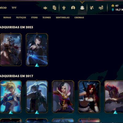 Conta League of Legends com skins Raras 