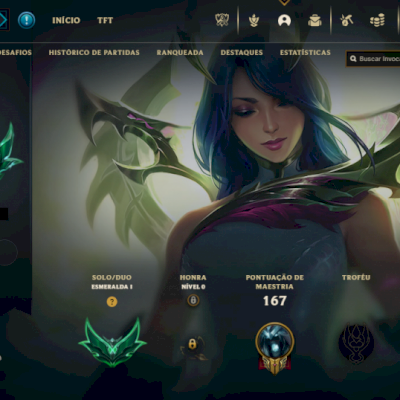 Conta league of legends Esmeralda 1