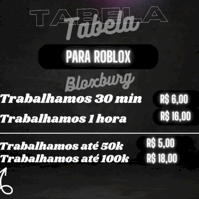 ROBLOX TRABALHAMOS PRA VOCÊ NO BLOXBURG 