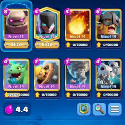 CONTA-EMOJI TORNEIO GLOBAL-8k TROFEUS-1,2M GOLD-TODAS AS CARTAS-DECK FULL
