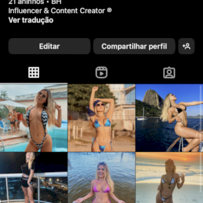 Conta feminina perfeita, para nicho hot 