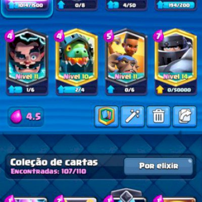 Conta top de clash bastante upada