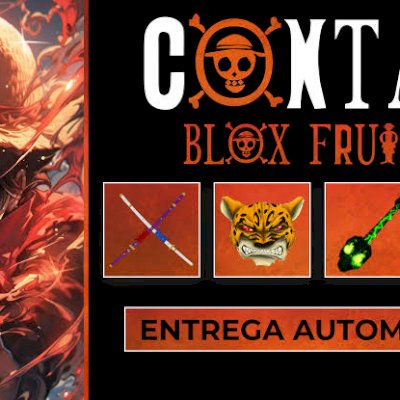Contas blox fruits lvl Max com god human e frutas aleatórias