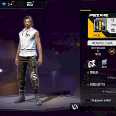 FREEFIRE NIVEL 8 RANKEAD FACEBOOK E OUTRAS CONTAS