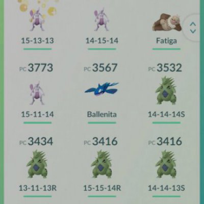 Conta pokémon go com vários lendários e alguns shiny