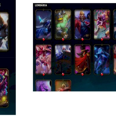 CONTA LOL COM MUITA SKIN RARA 