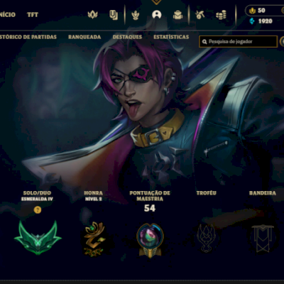  Conta nivel 32 esmeralda 4 com skin do Kayn heartsteel (NÃO É UPADA COM BOT)