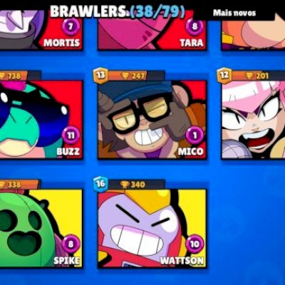 Conta brawl stars com 10k de troféu 