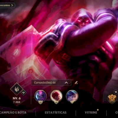 Conta CHALLENGER/ 60 SKINS LEVEL 170/ TODOS CAMPEÕES 