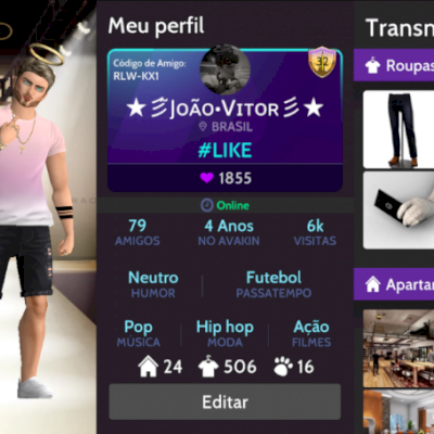 Conta de Avakin Life lvl 32 (Leia a Descrição)