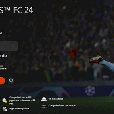 CONTA TOP PS4 FULL ACESSO FIFA24, Farcry6, F1, Mortal Kombat 11 e outros