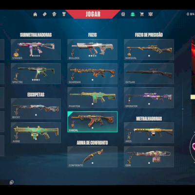 Conta NFA valorant OTIMAS SKINS