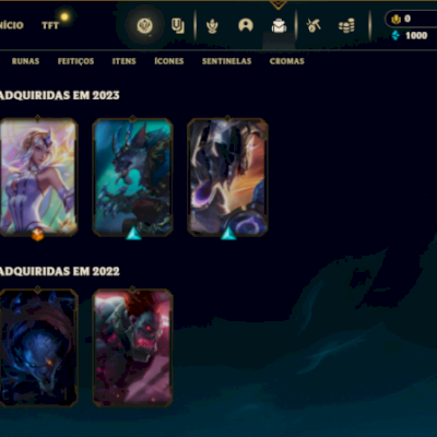 Conta lol LV 34 SKIN ULTIMATE ENTRE OUTRAS (Full acesso)