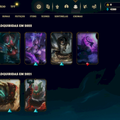 Conta LOL ideal para suporte, skins incríveis (FULL ACESS)