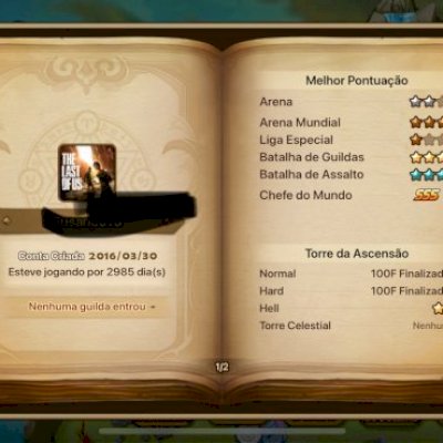 Conta summoners war late game 