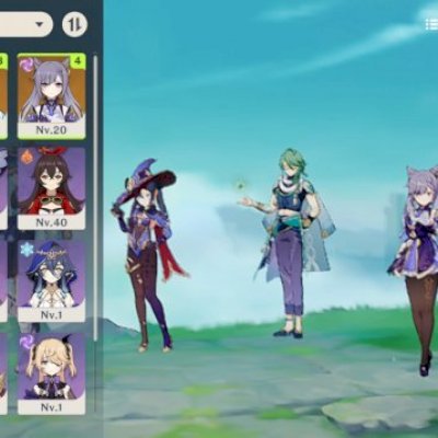 Conta de genshin com personagens 5 estrelas