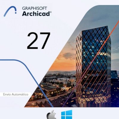 Archicad 27 Win | Mac Port - Br + Template + 10 GB Blocos 