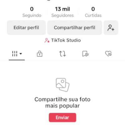 CONTA TIKTOK COM 13K DE SEGUIDORES 