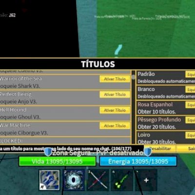 M ,Ice perm,CDK,shark ancor,todas raças v3,+2 perms,God Human,mitica
