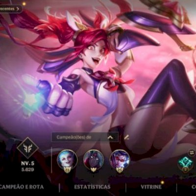 Conta diamante 3, 44 skins, 8 skins ultimate, winrate positiva, ex mestre 