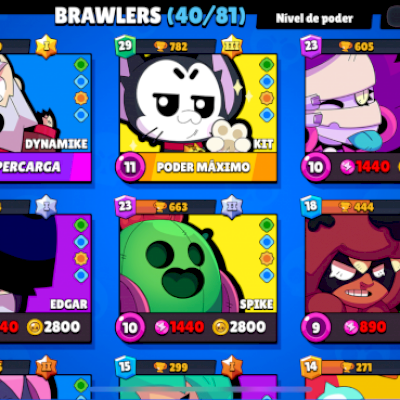 Conta brawl Stars!!!COM O KITT NÍVEL MÁXIMO 