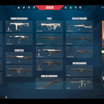 conta nfa valorant com boas skins