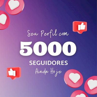 5 Mil seguidores no instagram 