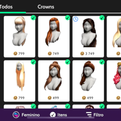 CONTA AVAKIN ANTIGA COM MUITOS ITENS