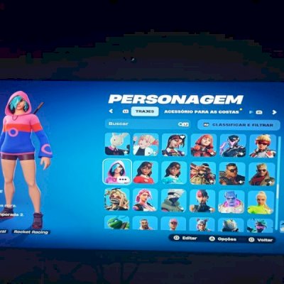 CONTA FORTNITE 187 SKINS - MAIS SALVE O MUNDO -BIBLIOTECA RECHEADA 