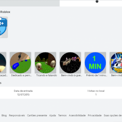 CONTA ROBLOX 1 A 5 LIMITEDS, CONTA 2013 SEGUIDA PELO BUILDERMAN, 31 SEGUIDORES