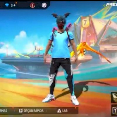 Conta gemada com banner do primeiro mestre e muito peitoral e calça angelical 
