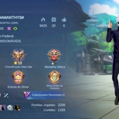 Conta muito boa com skin satoro Gojo e muito mais 