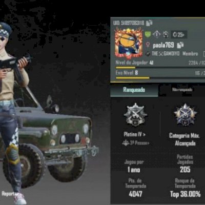 Conta pubg platinada 
