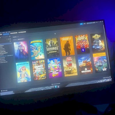 Vendo conta Steam ONLINE com alguns jogos entre eles GTA V, BATTLE FIELD V e…