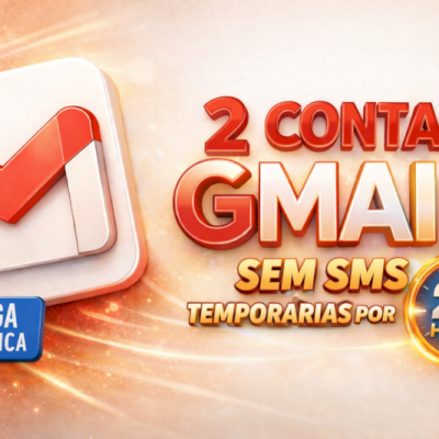 GMAIL DE 24 HORAS, NÃO É DOMINIO @GMAIL 2x CONTAS