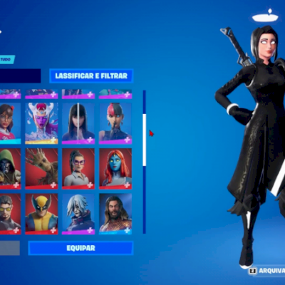 Conta fortnite com varias skins