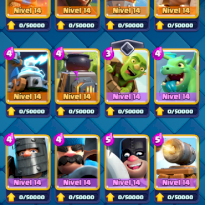 Conta clash Royale nível do rei 59 , 9000 troféus 