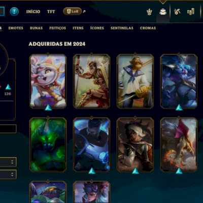 CONTA LV 307/ 301 SKINS ICONES RAROS 