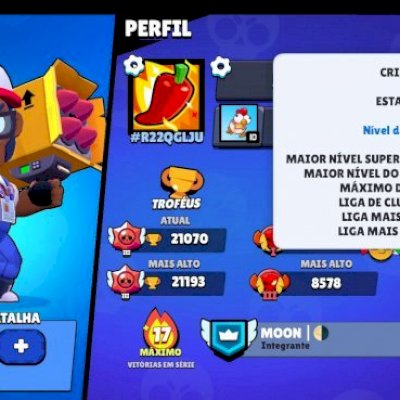CONTA BRAWL STARS RARA 2018