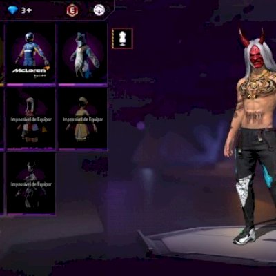 Conta Free Fire 300 peitoral + MP40 evolutiva