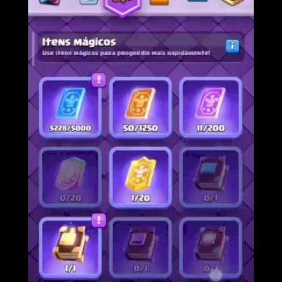 7 contas de Clash Royale 