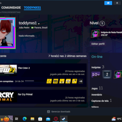 VENDO CONTA STEAM
