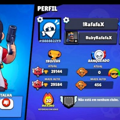 Conta brawl stars antiga, classes, skins e 29000 troféus 